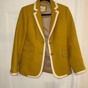 J. Crew Mustard Yellow Women's Blazer